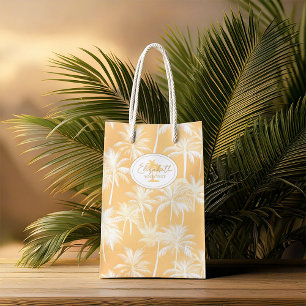 Sacola Para Presentes Média Padrão de silhueta da palmeira havaiana ID1093 Dou
