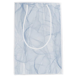 Sacola Para Presentes Média Padrão de Sombra Azul