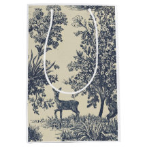 Padrão de Toile de Veado Floresta Cenário Botânico