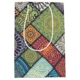 Sacola Para Presentes Média Padrão Diagonal Colorido