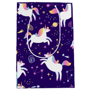 Sacola Para Presentes Média Padrão do Unicorn Fan Club