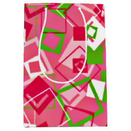 Sacola Para Presentes Média Padrão dos quadrados retrorreflectores