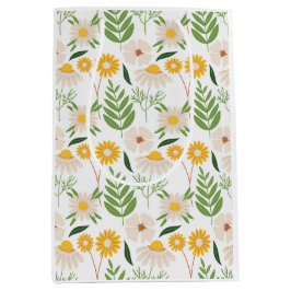 Sacola Para Presentes Média Padrão Floral
