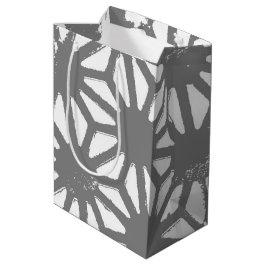 Sacola Para Presentes Média padrão geométrico das cinzas