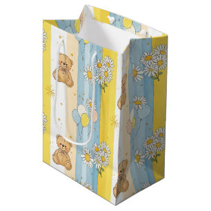 Sacola Para Presentes Média Padrão Jardim Margarida Ursinho (13)