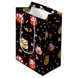 Sacola Para Presentes Média padrão kawaii daruma