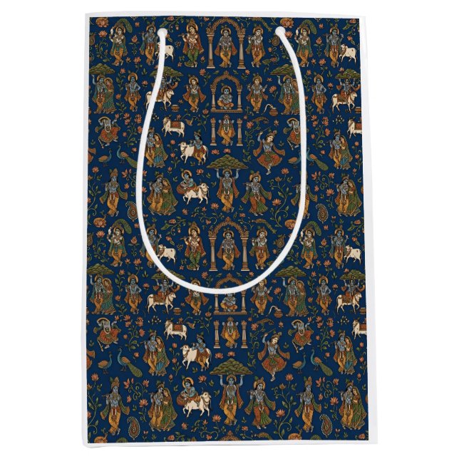 Sacola Para Presentes Média Padrão Krishna (Frente)