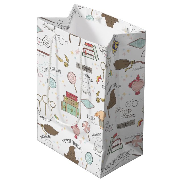 Sacola Para Presentes Média Padrão Mágico Pequeno HARRY POTTER™ (Frente inclinada)