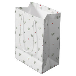 Sacola Para Presentes Média Padrão Mínimo de Natal, Pinheiro Escandinavo