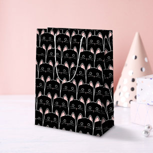 Sacola Para Presentes Média Padrão para muitos gatos pretos