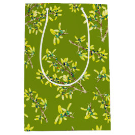 Sacola Para Presentes Média Padrão verde Blackthorn