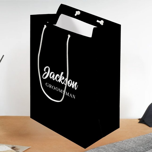 Sacola Para Presentes Média Padrinhos de casamento Personalizados - Melhor Fes (Criador carregado)