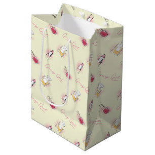 Sacola Para Presentes Média Padrões de Batom e Perfume para Garota Gossip