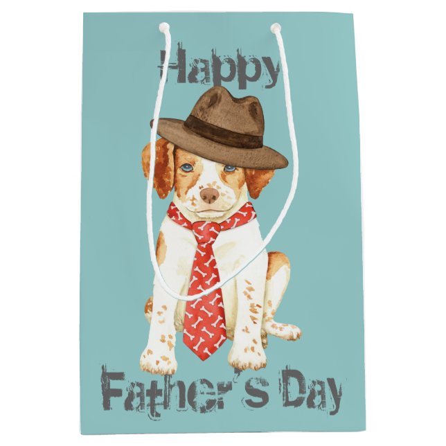 Sacola Para Presentes Média Pai Brittany (Frente)