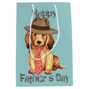 Sacola Para Presentes Média Pai de Dachshund