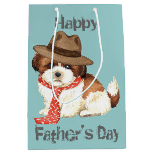 Sacola Para Presentes Média Pai de Shih Tzu
