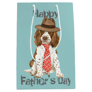 Sacola Para Presentes Média Pai do Spaniel de Springer inglês