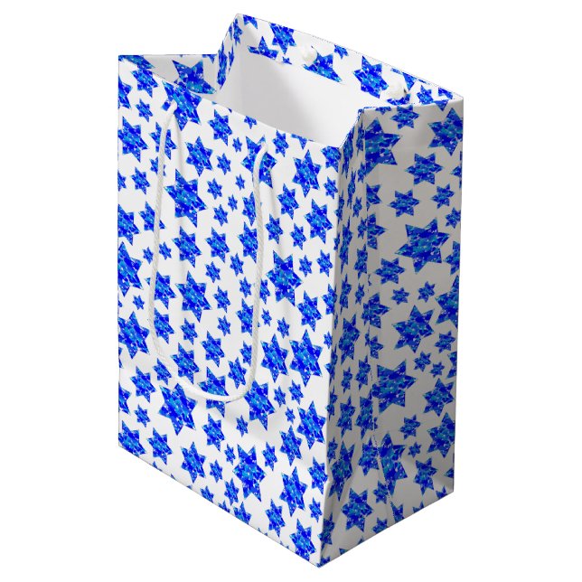 Sacola Para Presentes Média Paint Splatter Star (Frente inclinada)