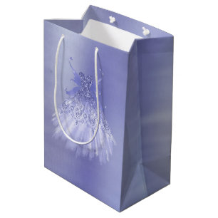 Sacola Para Presentes Média Palhaço de Lavanda Wing Sheen Roxo Iridescente