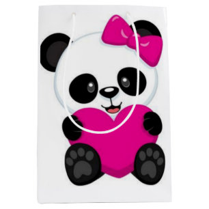 Sacola Para Presentes Média Panda