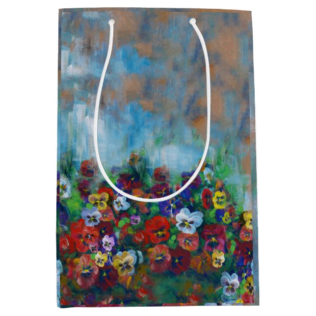 Sacola Para Presentes Média Pansy Gift Bag (Frente)