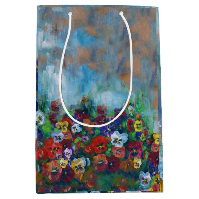 Sacola Para Presentes Média Pansy Gift Bag (Frente)