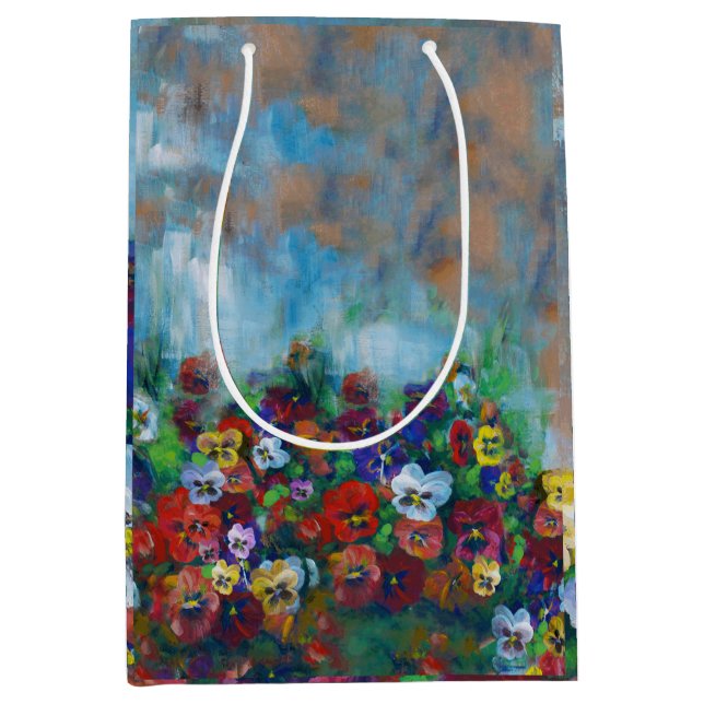 Sacola Para Presentes Média Pansy Gift Bag (Frente)