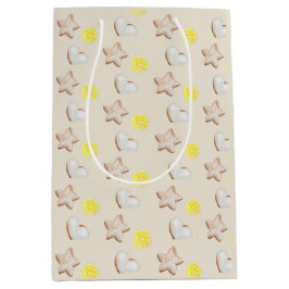 Sacola Para Presentes Média Pão de Limão de Natal