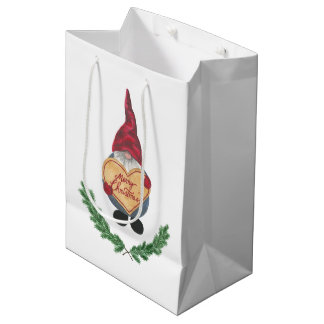 Sacola Para Presentes Média Papai Noel Scandi Tomten