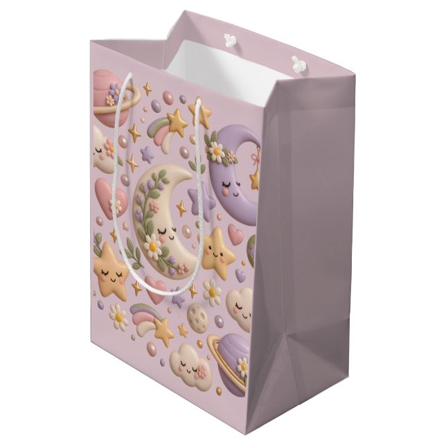 Sacola Para Presentes Média Papel de embrulho (Verso inclinado)