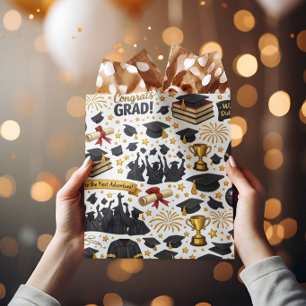 Sacola Para Presentes Média Papel de embrulho de congratulações ao graduado
