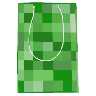 Sacola Para Presentes Média Papel de empacotamento de padrão de pixel do jogad