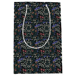 Sacola Para Presentes Média Papel de Parede Vitoriano William Morris Blackthor