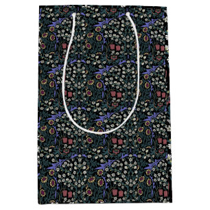 Sacola Para Presentes Média Papel de Parede Vitoriano William Morris Blackthor