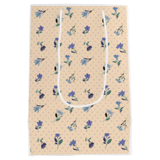 Sacola Para Presentes Média Papel de Presente Peachify Pastel Blooms