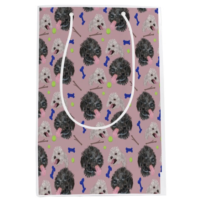 Sacola Para Presentes Média Papel Tecido Patas Felizes (Frente)