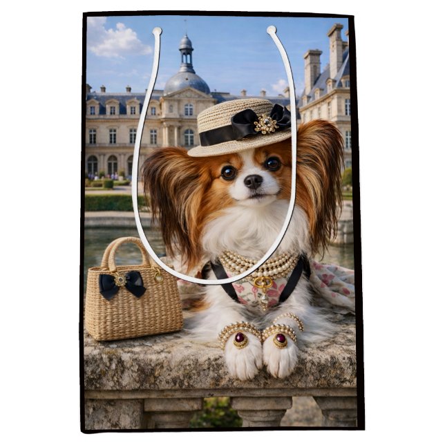 Sacola Para Presentes Média Papillon  (Frente)