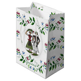 Sacola Para Presentes Média Parabéns Casais Húngaros de Casamento!