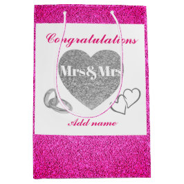 Sacola Para Presentes Média Parabéns personalizados saco de presentes mrs&mrs