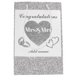 Sacola Para Presentes Média Parabéns personalizados saco de presentes mrs&mrs