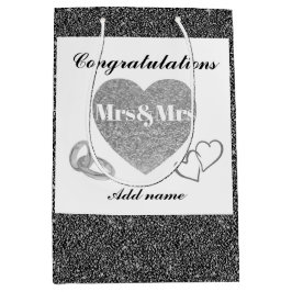 Sacola Para Presentes Média Parabéns personalizados saco de presentes mrs&mrs