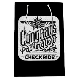 Sacola Para Presentes Média Parabéns por ter passado o cheque!