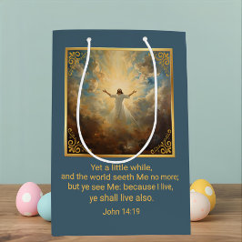 Sacola Para Presentes Média Páscoa Ressurreição Religiosa 