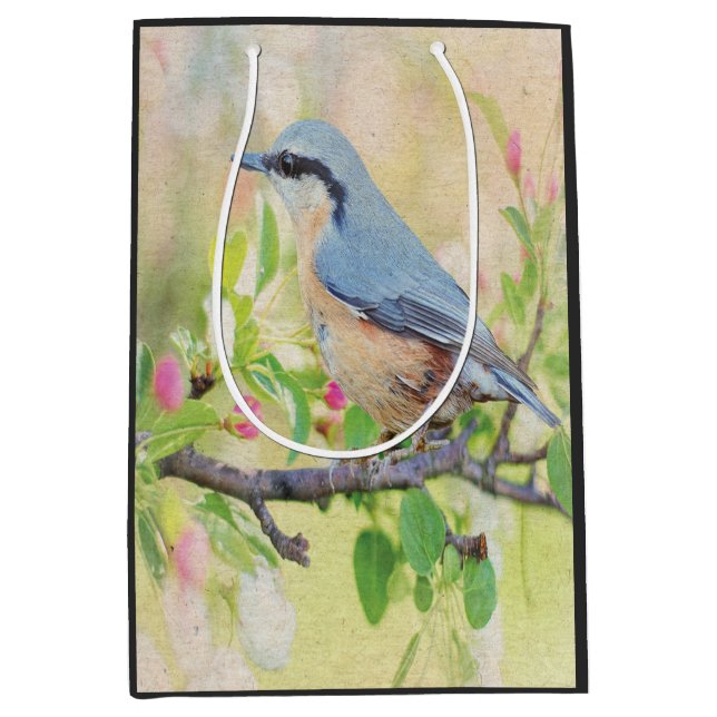 Sacola Para Presentes Média Pássaro Fanático (Frente)