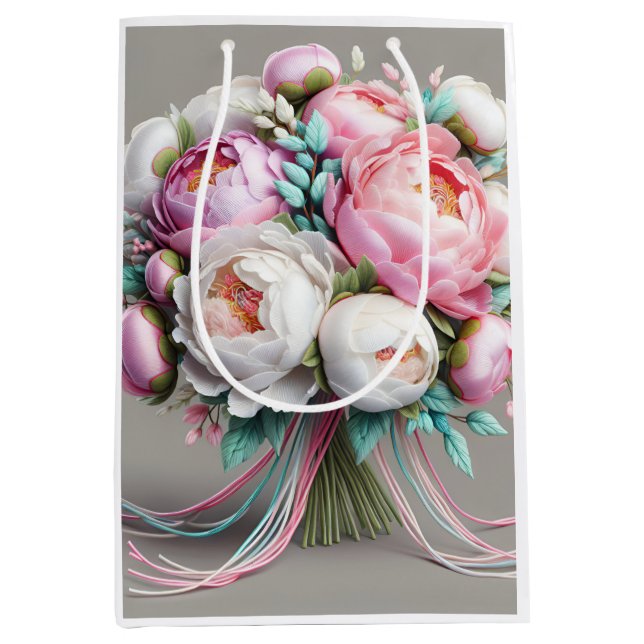 Sacola Para Presentes Média Pastel, por Natasha Us (Frente)