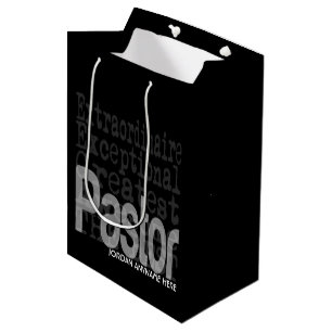 Sacola Para Presentes Média Pastor Extraordinário PERSONALIZADO