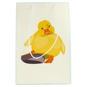 Sacola Para Presentes Média Pato amarelo bonito