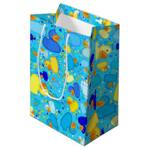 Sacola Para Presentes Média Patos-n-Pontos-Estilo-3-Azul, 2-GIFT BAG M