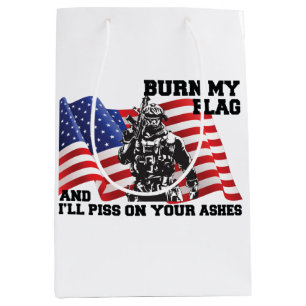 Sacola Para Presentes Média Patriota Americano