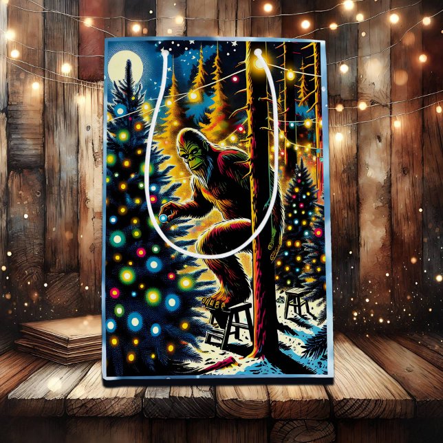 Sacola Para Presentes Média Pé Grande de Natal lendário (Criador carregado)